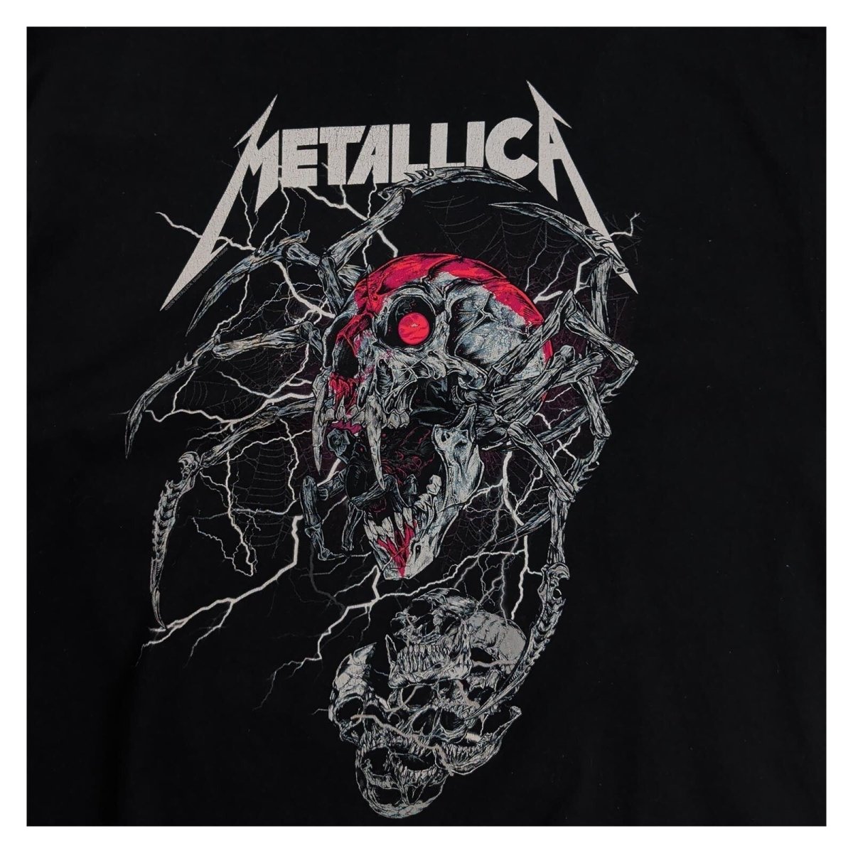 Metallica Spider Dead T-Shirt XL Black Gildan Heavy Cotton Skull Band Music Tee – product photo 2 | RewearableUK