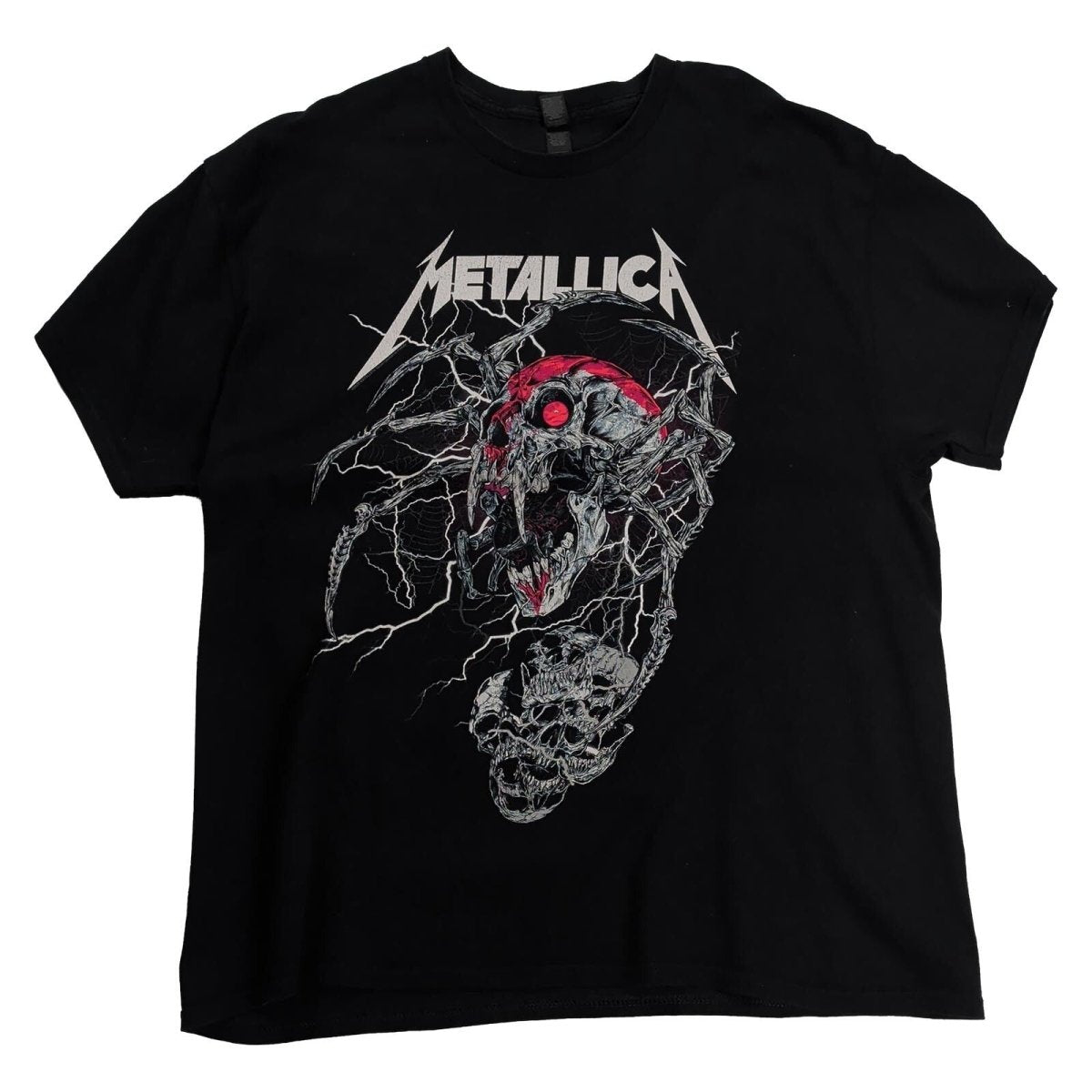Metallica Spider Dead T-Shirt XL Black Gildan Heavy Cotton Skull Band Music Tee – product photo 1 | RewearableUK