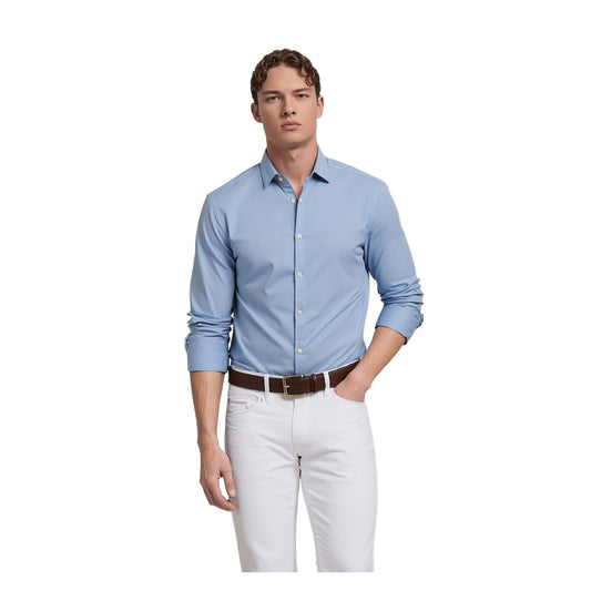 Michael Kors Michael Kors Men's XL Blue Long Sleeve Cotton Shirt Designer Excellent Condition shirt RewearableUK