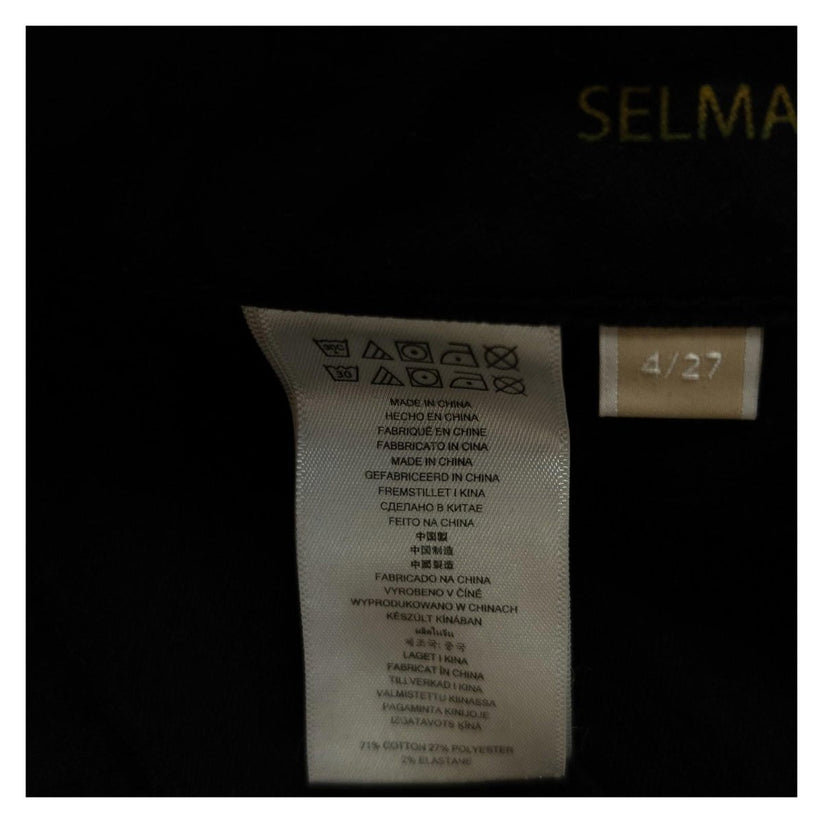 Michael Kors Selma Skinny Jeans US 4 W27 UK 8 Black Stretch Gold Hardware Denim by Michael Kors – | RewearableUK
