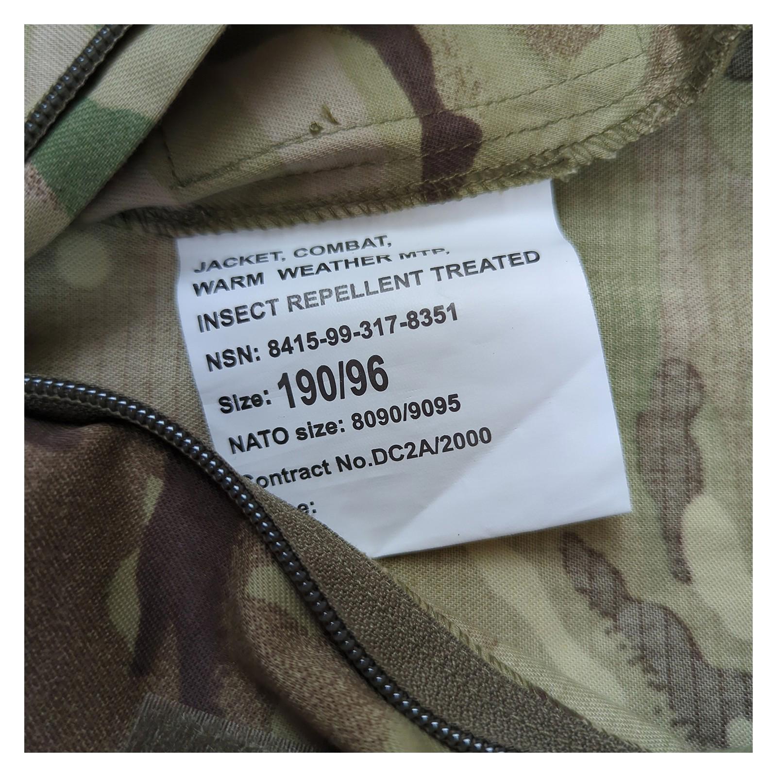 RewearableUK Military MTP British Army Combat Jacket 190/96 Long 38 military RewearableUK