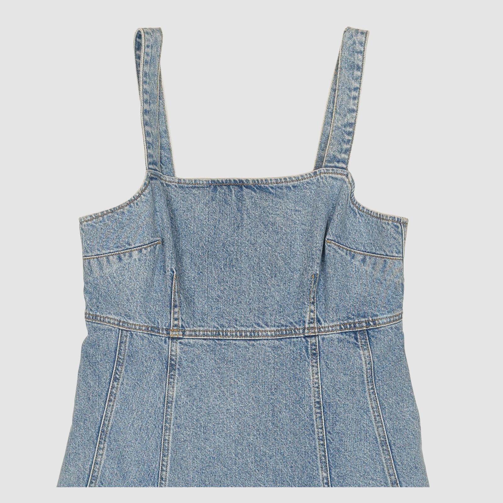 Mint Velvet Blue Denim Midi Dress UK 12 EU 40 US 8 Strappy A Line Cami by Mint Velvet – | RewearableUK