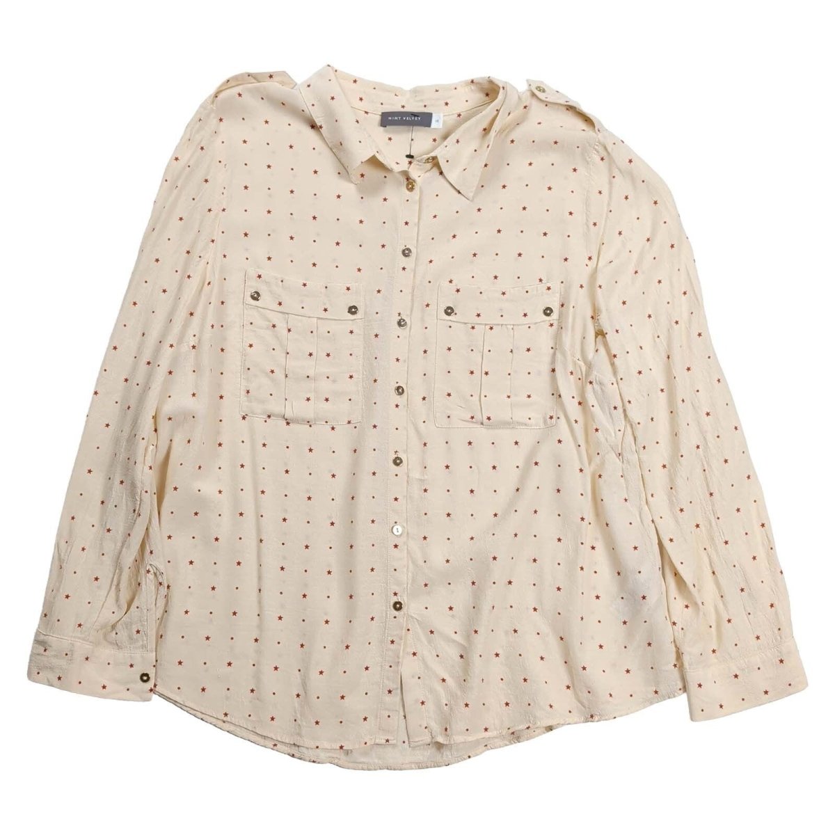 Mint Velvet Ivory Star Print Utility Shirt – UK 18 – product photo 1 | RewearableUK