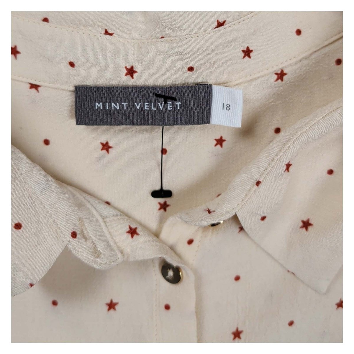 Mint Velvet Ivory Star Print Utility Shirt – UK 18 – product photo 6 | RewearableUK
