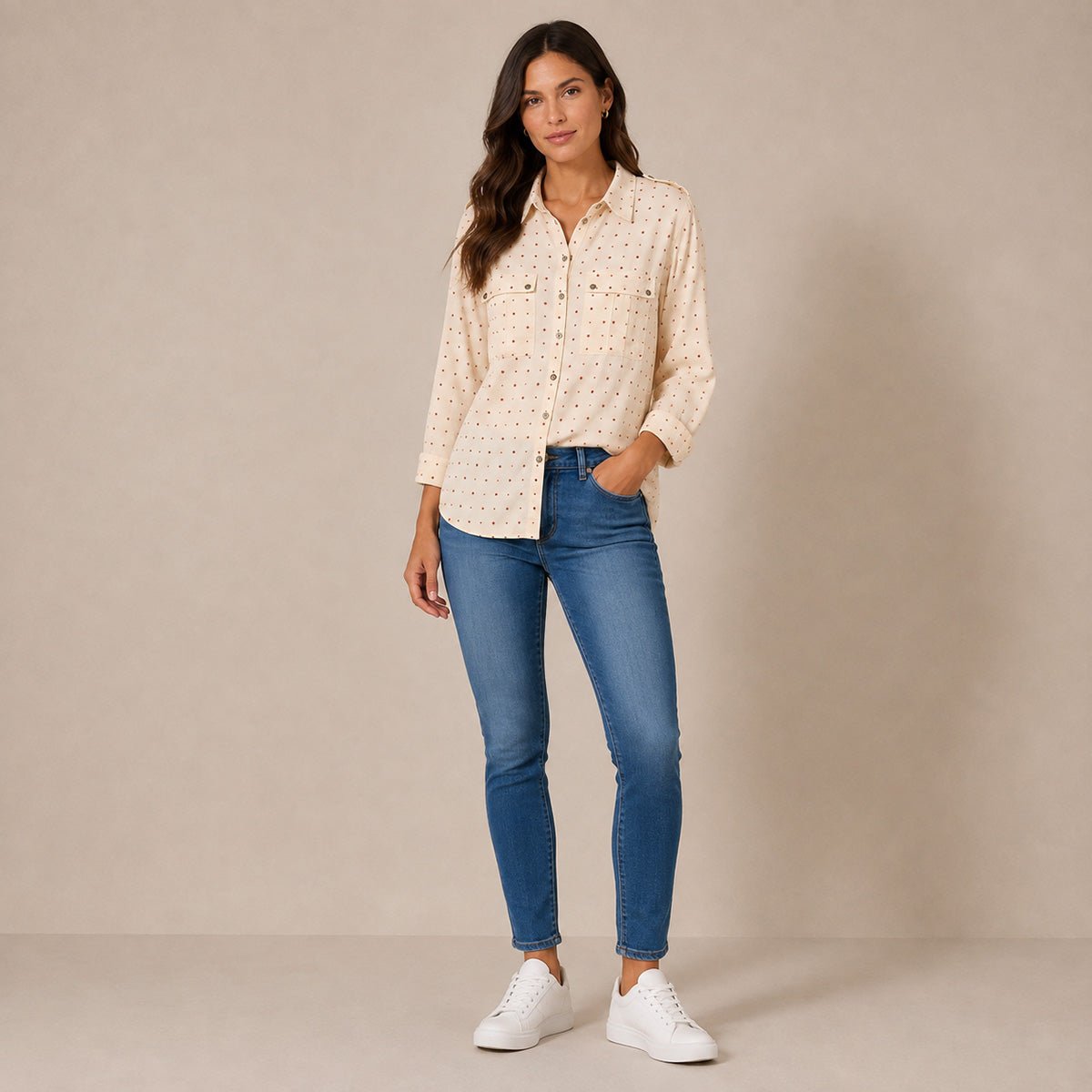 Mint Velvet Ivory Star Print Utility Shirt – UK 18 – Shirt product photo 1 | RewearableUK