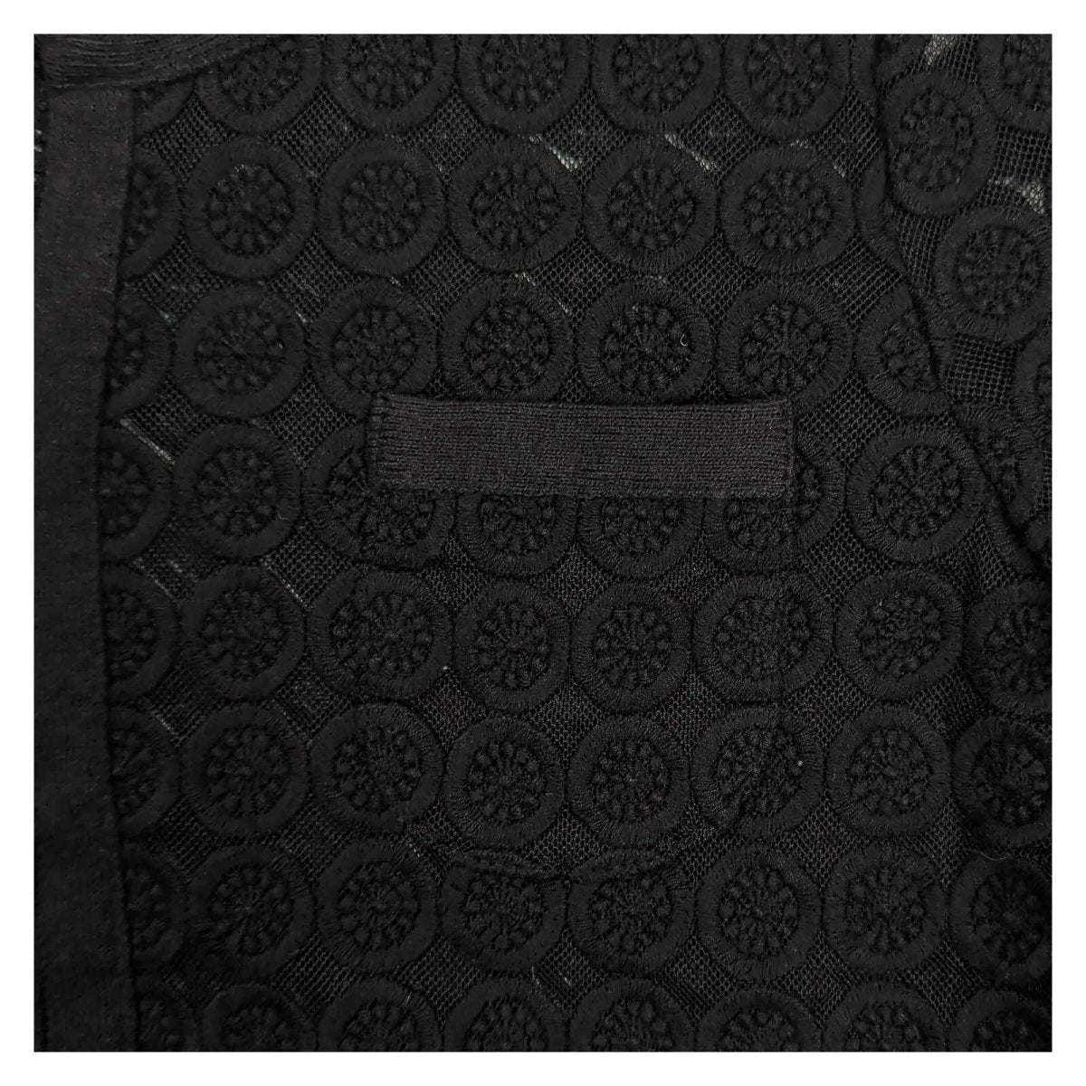 Mint Velvet Lace Jacket UK 10 Black Cropped 3/4 Sleeve Occasion Cardigan – product photo 2 | RewearableUK