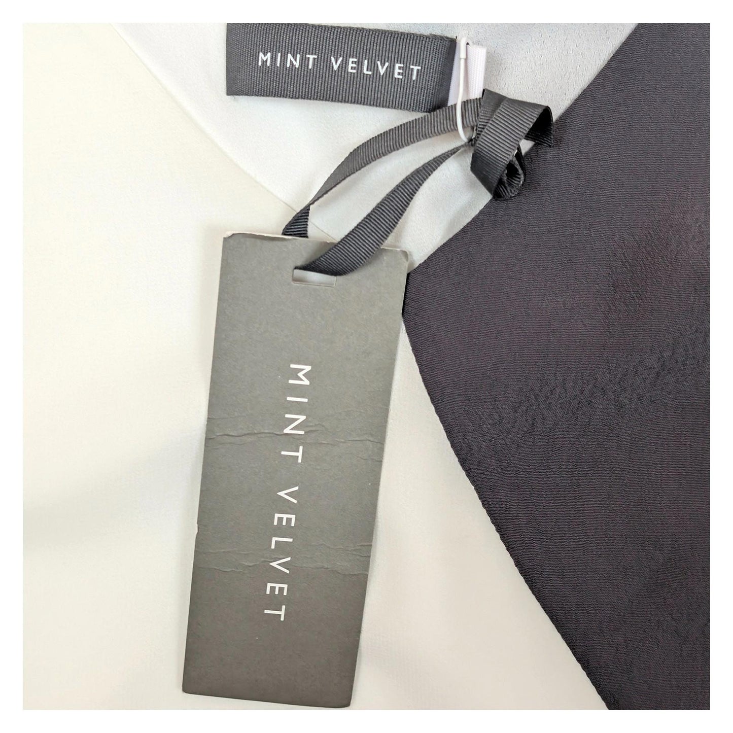 Mint Velvet Melrose Cami Top UK 10 BNWT Ivory & Smoke Grey Color Block RRP £49 by Mint Velvet – | RewearableUK