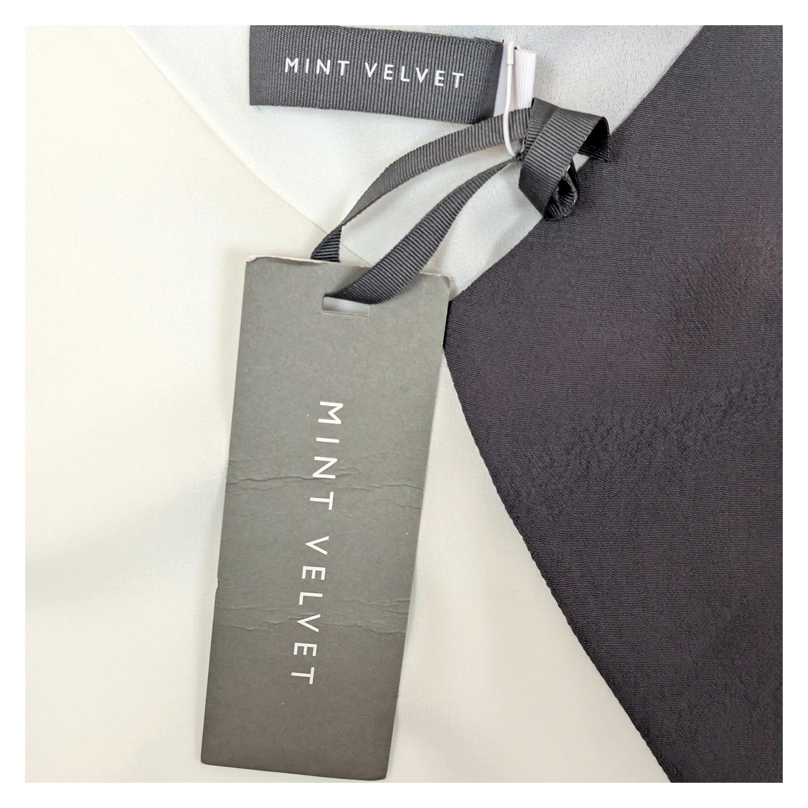 Mint Velvet Melrose Cami Top UK 10 BNWT Ivory & Smoke Grey Color Block RRP £49 by Mint Velvet – | RewearableUK