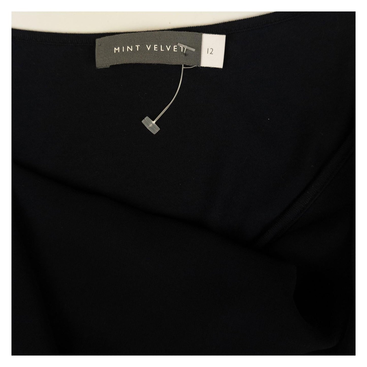 Mint Velvet Top UK 12 Black Asymmetrical Cowl Neck Jumper Tunic NWOT by Mint Velvet – | RewearableUK