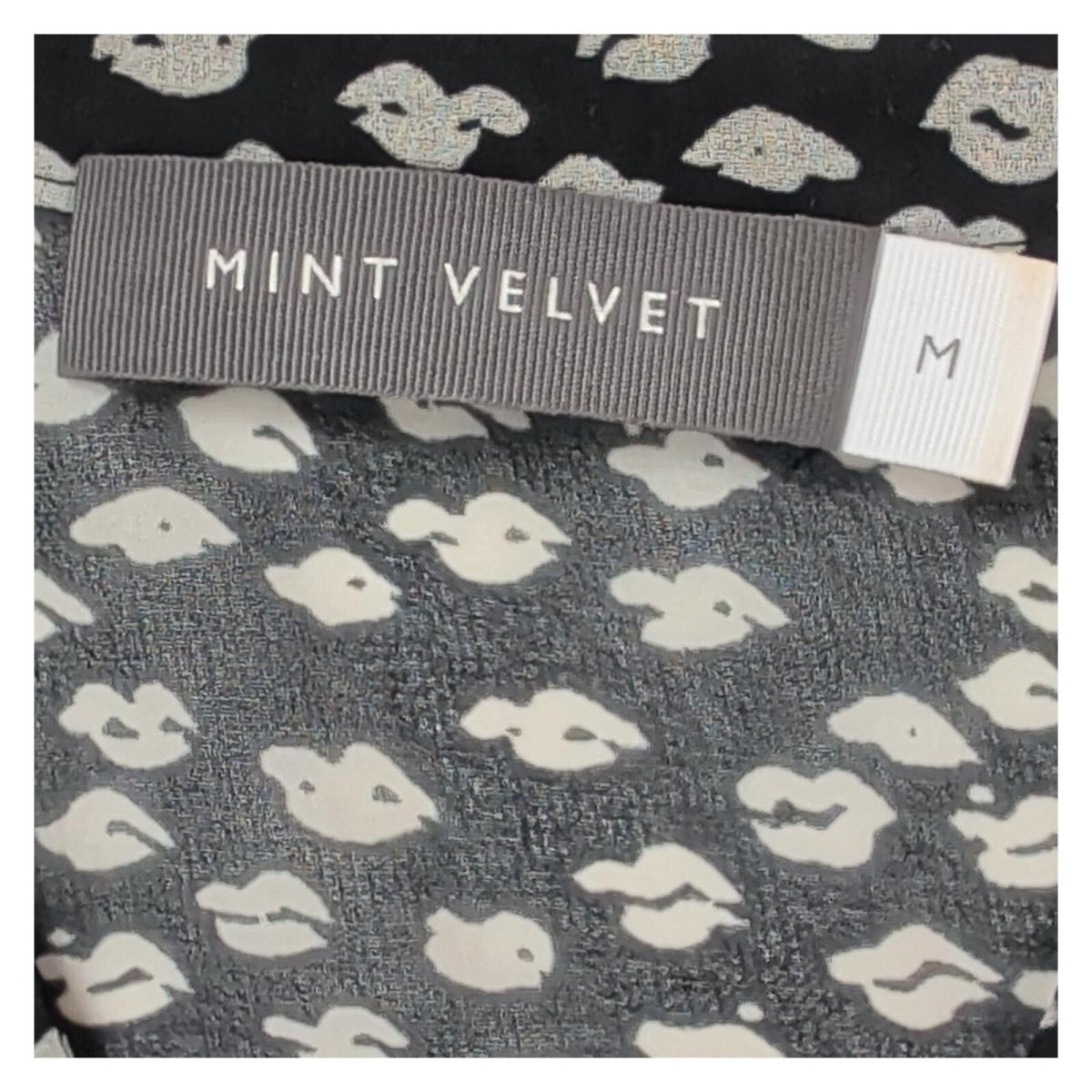 Mint Velvet Women's Animal Print Blouse Size M Black Sheer Long Sleeve – product photo 5 | RewearableUK