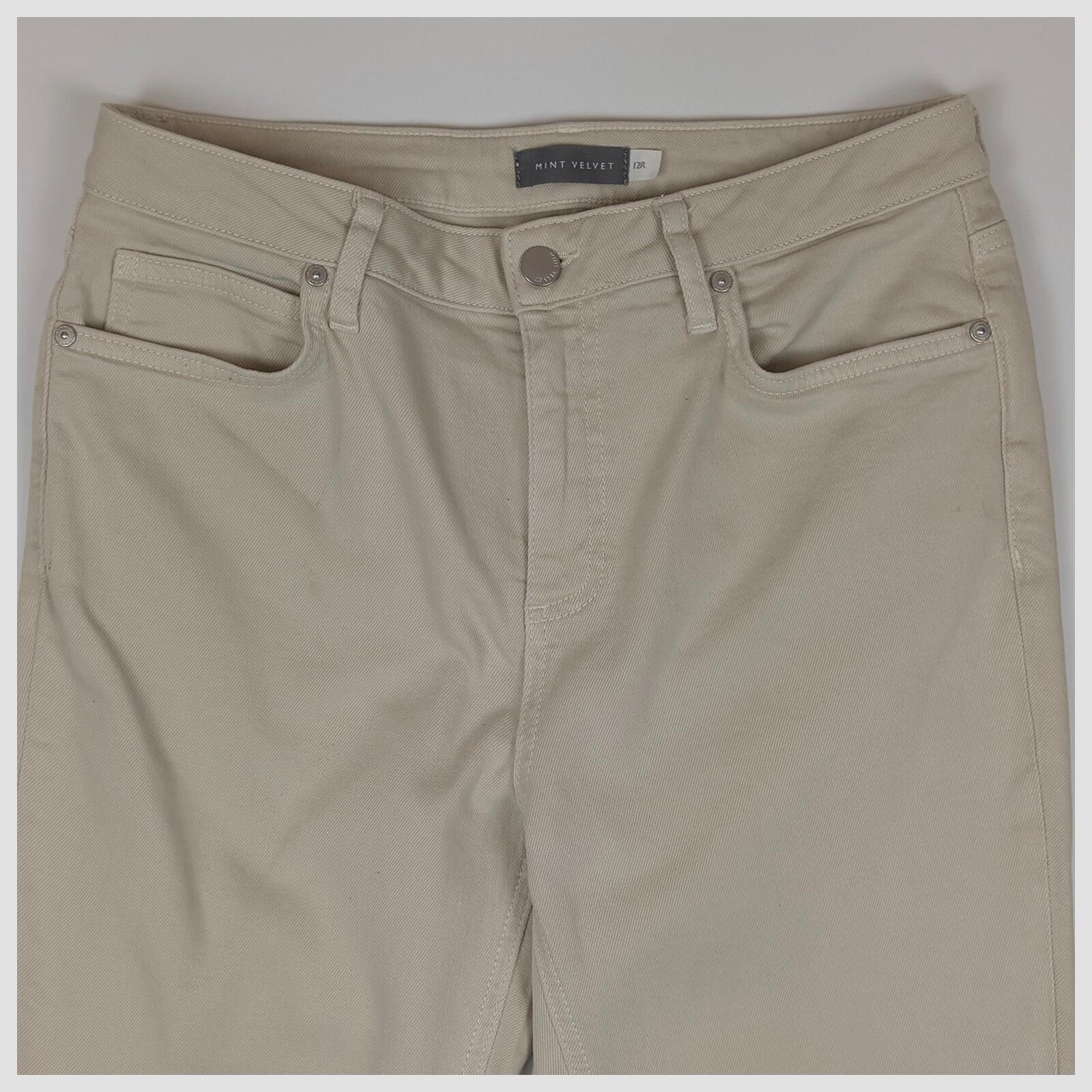 mint velvet womens beige wash straight fit denim jeans pants size 12 r by Mint Velvet – | RewearableUK