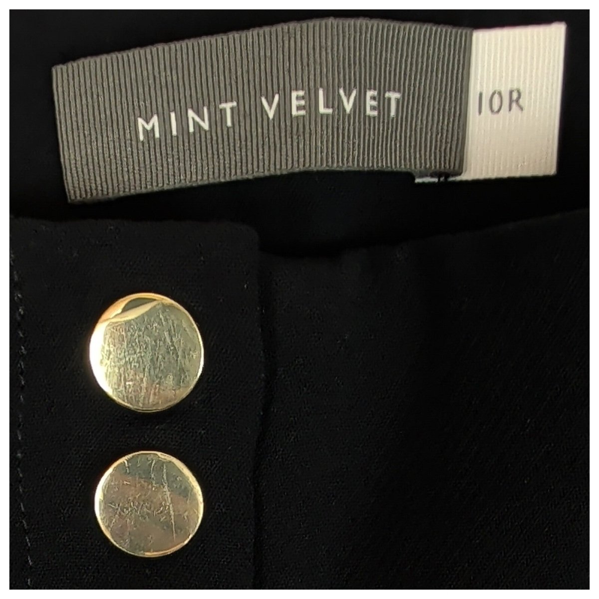 Mint Velvet Women's Black Tailored Trousers Size 10R Smart Tapered Pants by Mint Velvet – | RewearableUK
