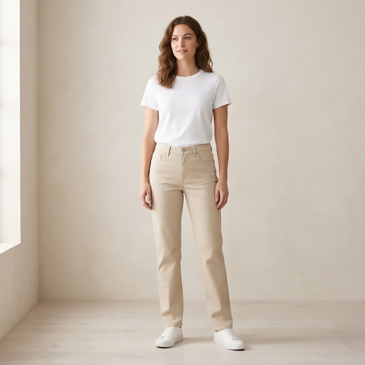 Mint Velvet Women's Straight Fit Jeans Beige 12 R by Mint Velvet – JEANS | RewearableUK