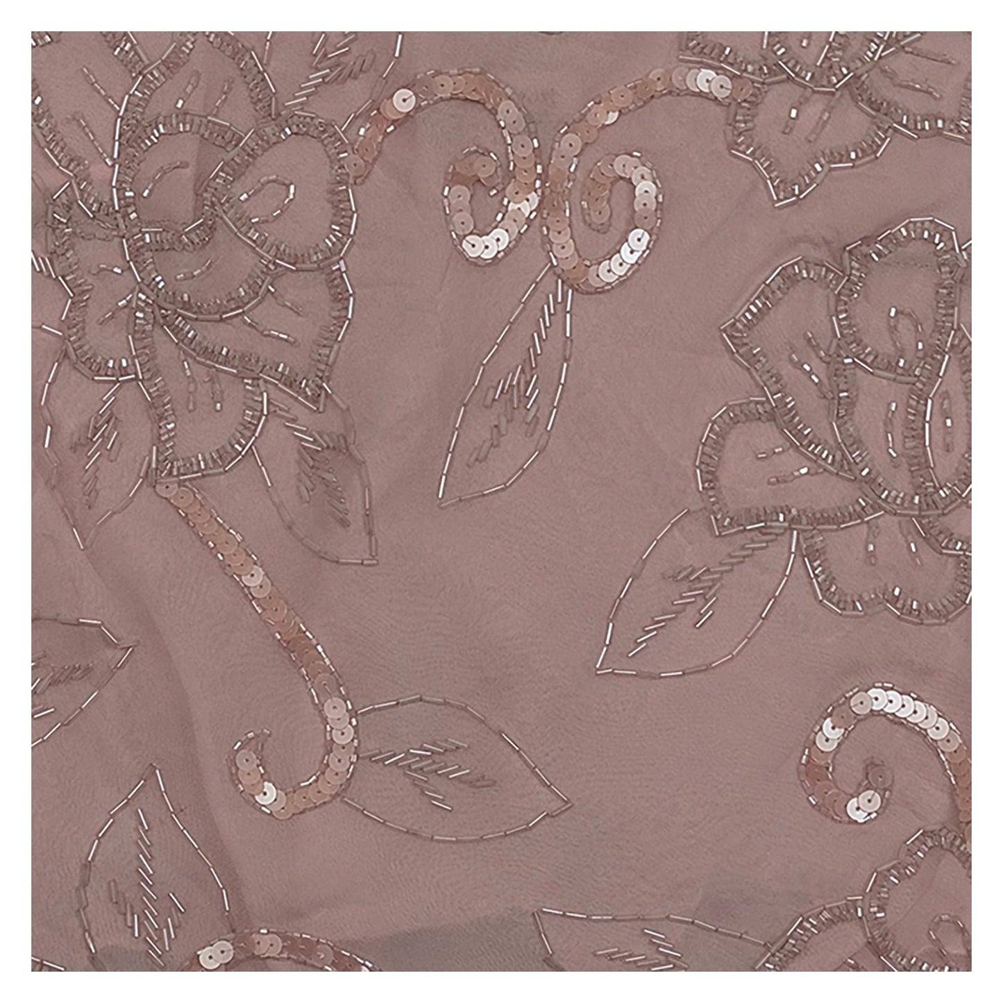 Monsoon Beaded Top UK 16 Dusty Pink Floral Sequin Sleeveless Occasion Blouse by Monsoon – | RewearableUK