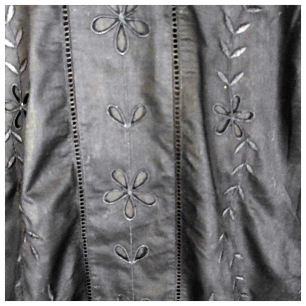 Monsoon Black Embroidered Tunic Dress UK 16 Cotton Boho Lace Trim – product photo 4 | RewearableUK