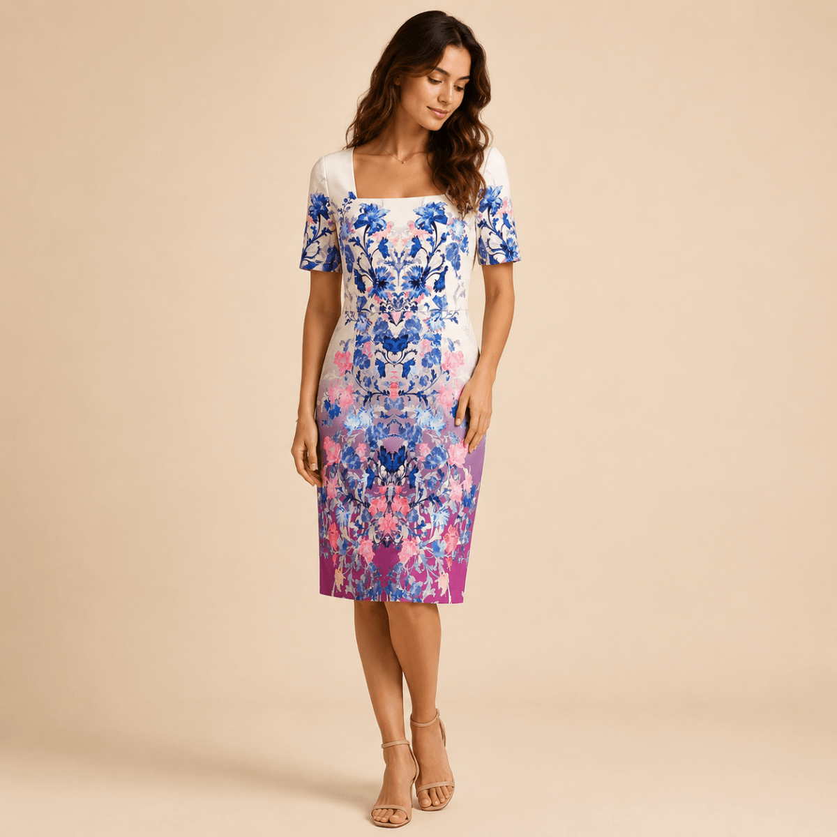 Monsoon Multicolour Floral Cotton Dress UK 16 – Dresses product photo 1 | RewearableUK