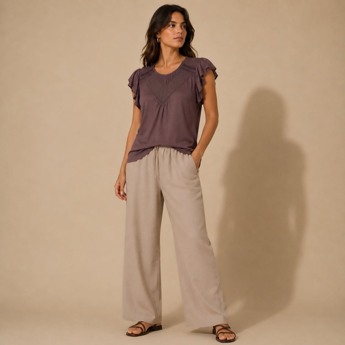 Monsoon Purple Embroidered Boho Tunic Top UK 16 New by Monsoon – blouse | RewearableUK