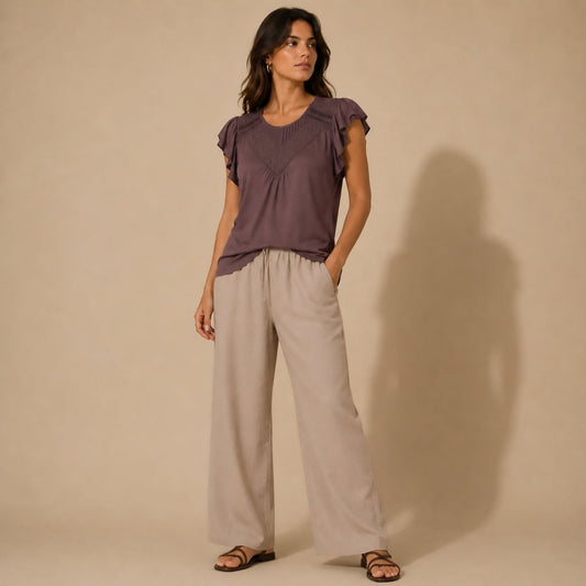 Monsoon Purple Embroidered Boho Tunic Top UK 16 New by Monsoon – blouse | RewearableUK