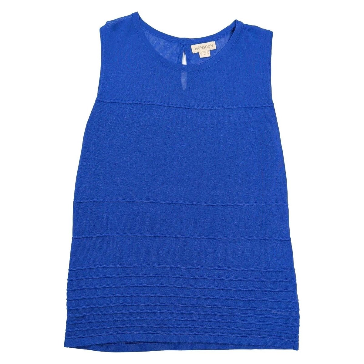 Monsoon Sleeveless Knit Top UK 12 Cobalt Blue – product photo 1 | RewearableUK