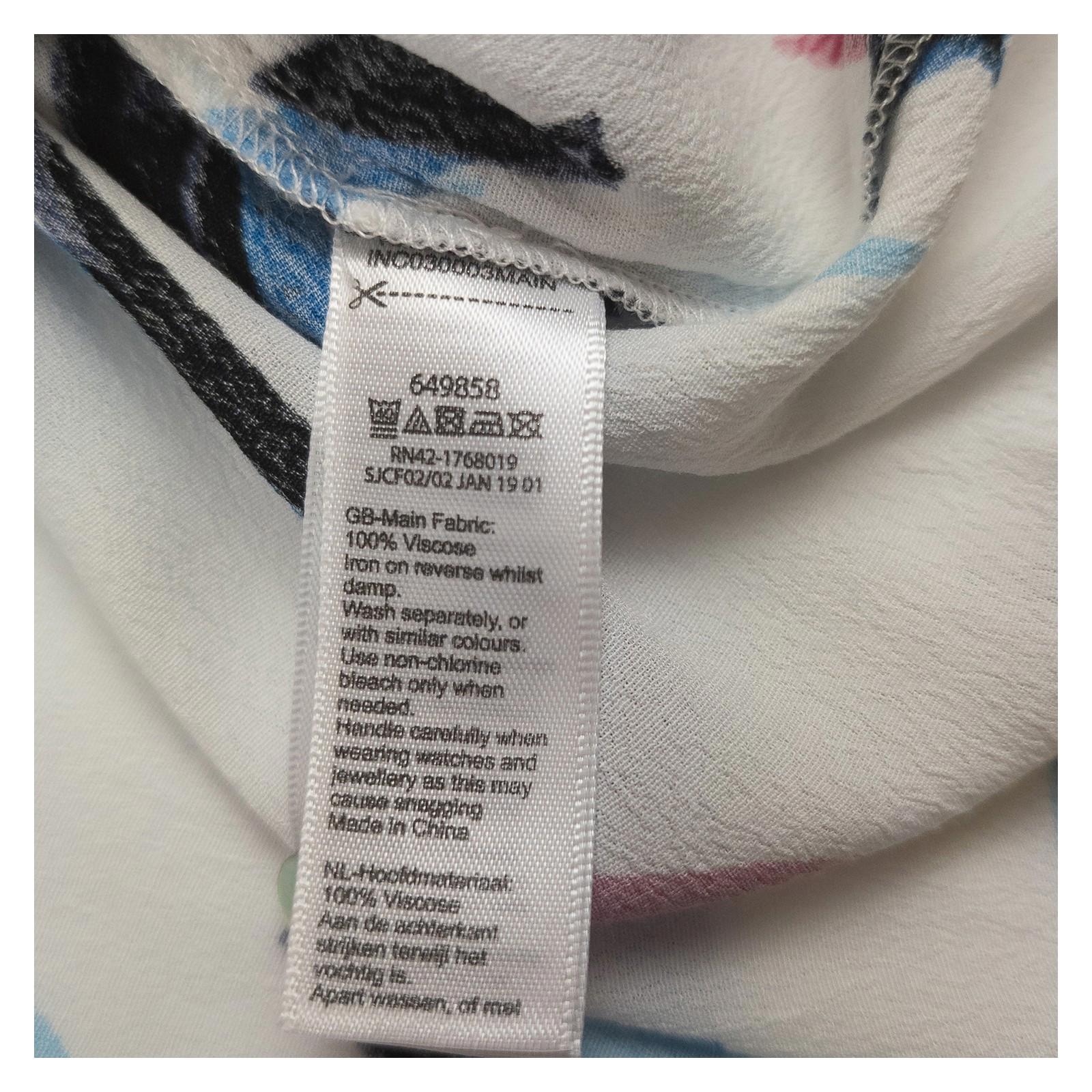 Monsoon Sleeveless Shirt Top UK 20 Multicolour Abstract Print Belted Blouse by Monsoon – | RewearableUK