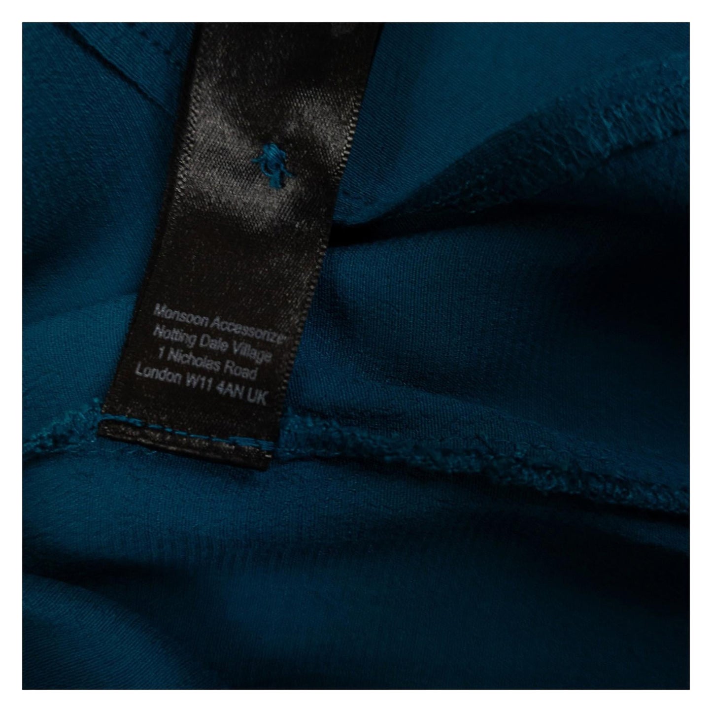 Monsoon Woman Teal Blouse Size UK 12 Viscose V - Neck Long Sleeve Button Casual by Monsoon – | RewearableUK