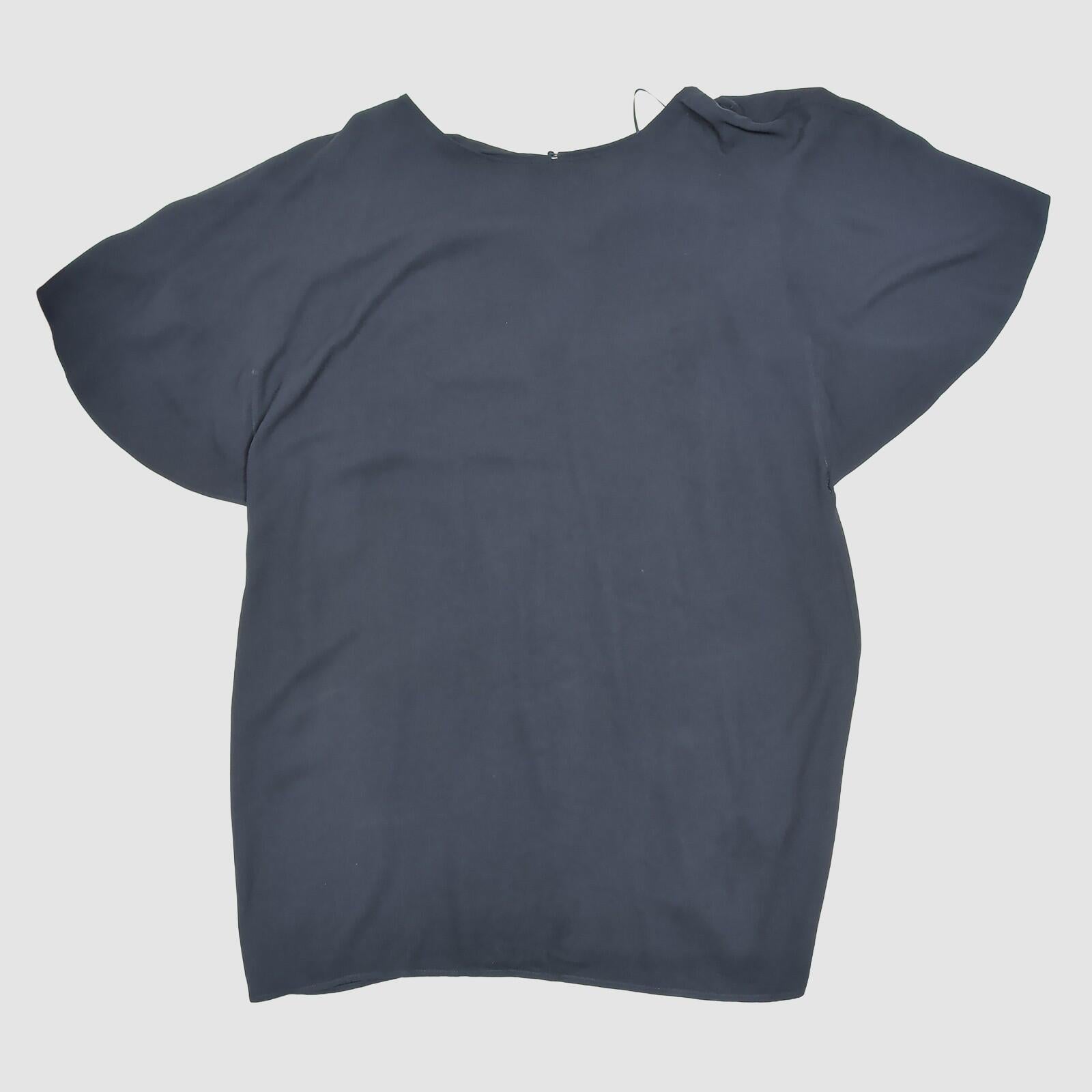 Monsoon Womens Navy Oversized Blouse Batwing Sleeve Viscose Loose Fit by Monsoon – blouse | RewearableUK
