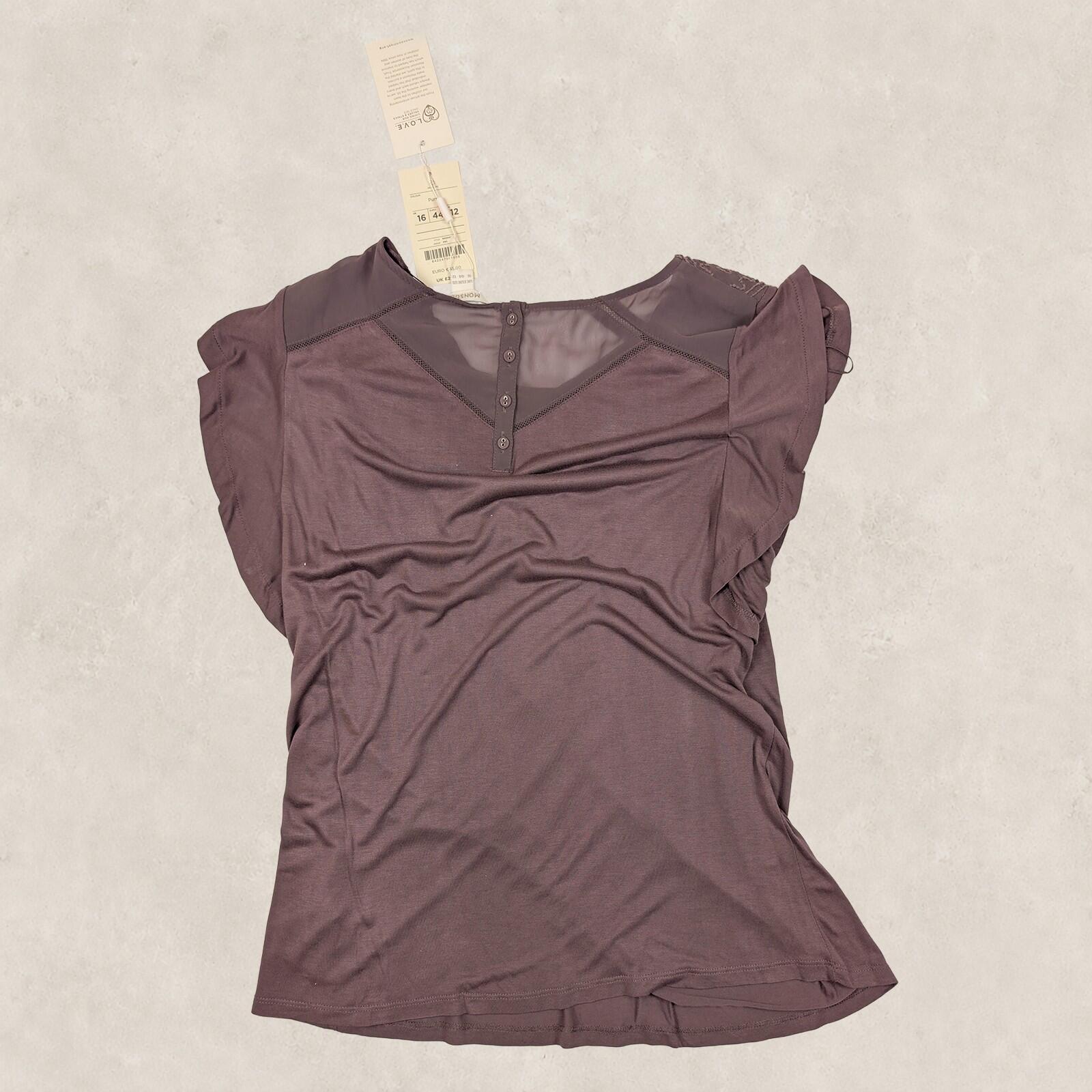 Monsoon Womens Purple Embroidered Boho Tunic Top UK 16 New With Tags by Monsoon – | RewearableUK