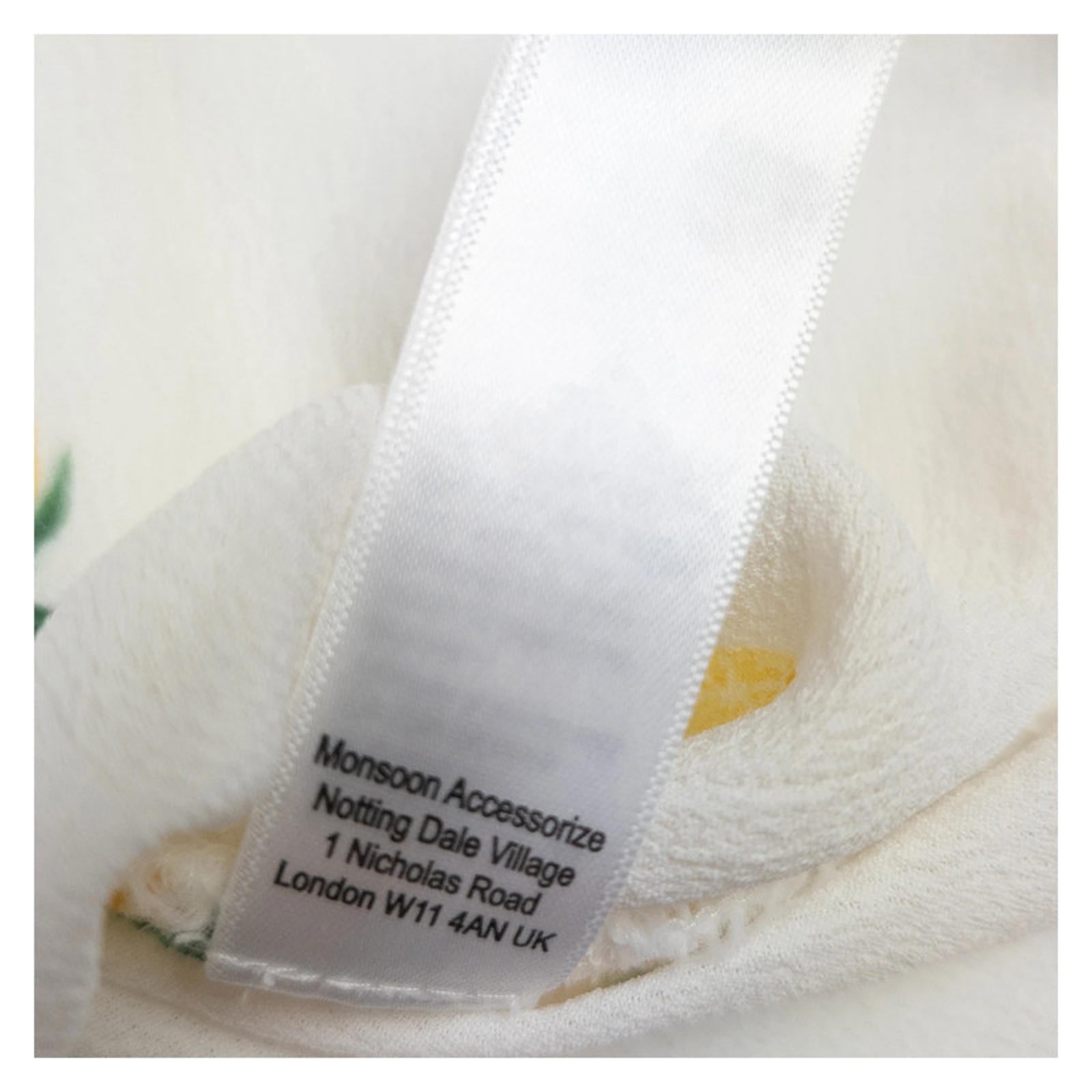 Monsoon Womens Top UK 10 White Lemon Print Viscose Cami Vest Tie Front Summer by Monsoon – | RewearableUK