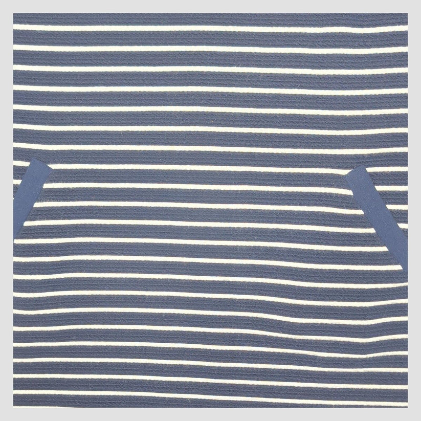 M&S Per Una Weekend Striped 3/4 Sleeve Dress Navy Blue White Womens Size UK 20 by Per Una – | RewearableUK