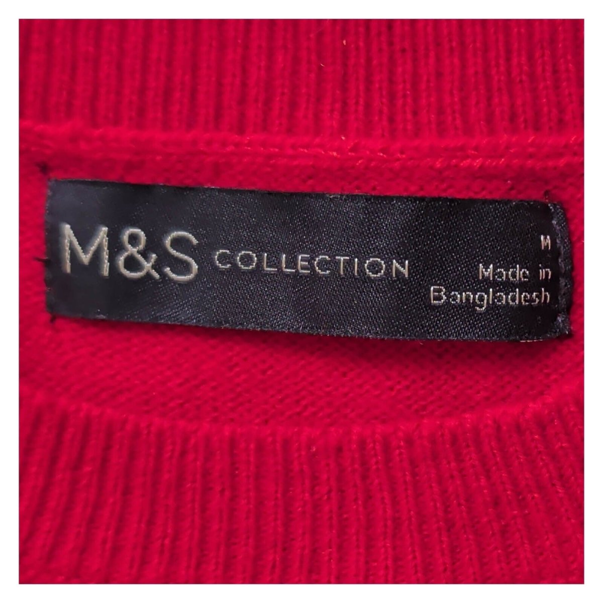 M&S Women's Christmas Jumper M Red Sequin Dachshund Knit – Christmas Jumper product photo 5 | RewearableUK
