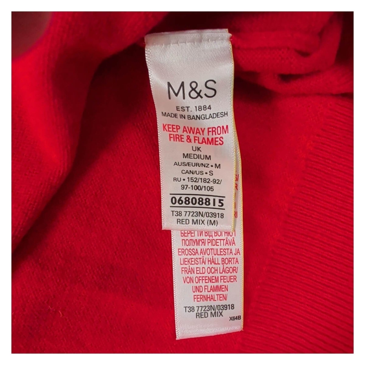 M&S Women's Christmas Jumper M Red Sequin Dachshund Knit – Christmas Jumper product photo 3 | RewearableUK