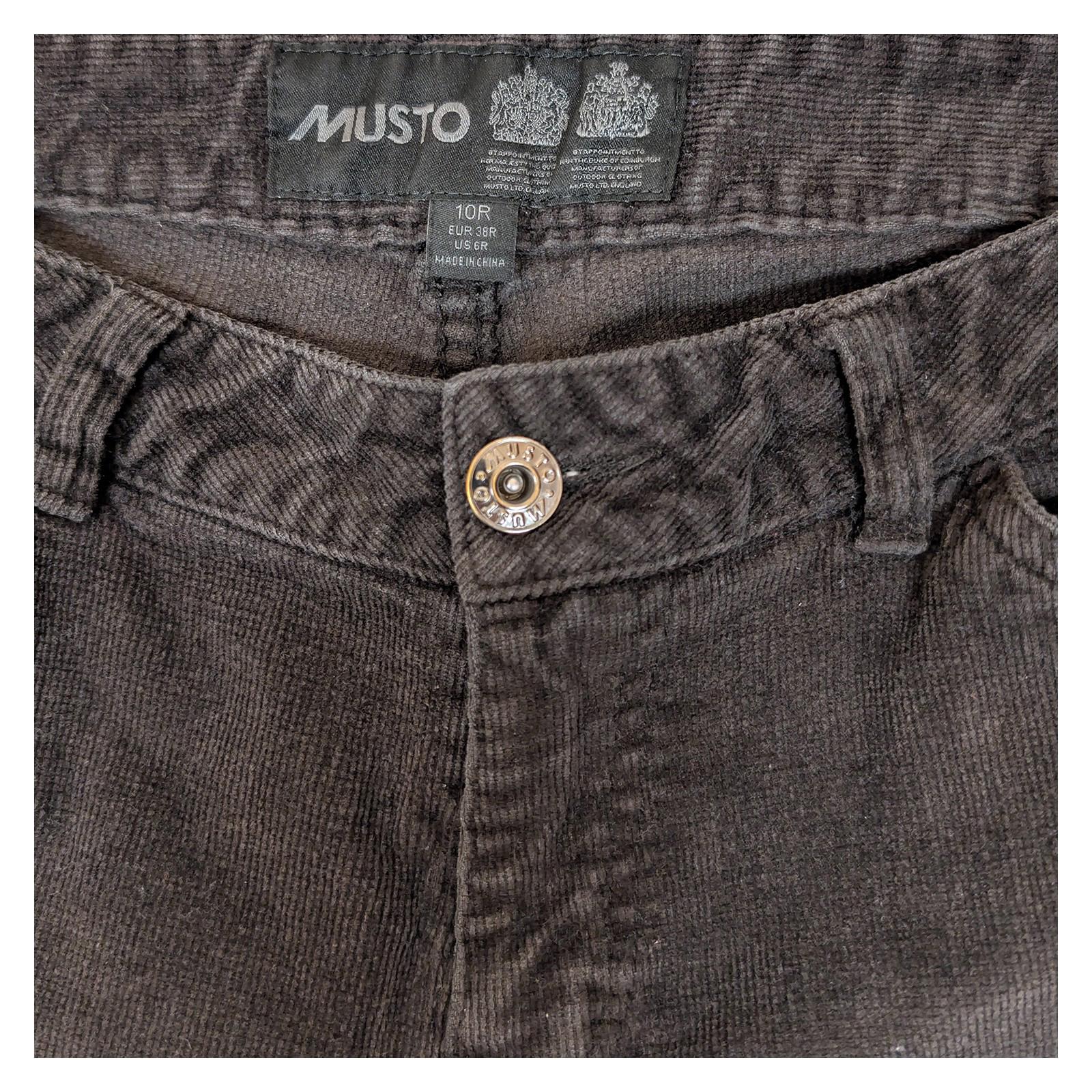 musto women size 10 r dark brown corduroy slim straight leg trousers pants by Musto – | RewearableUK