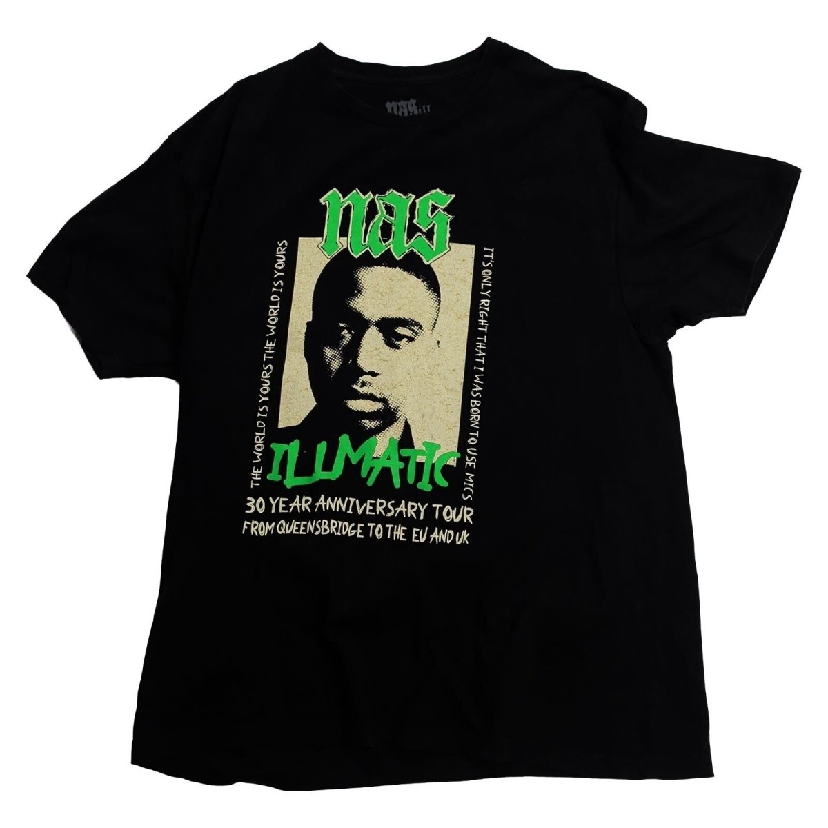 Nas Illmatic 30th Anniversary Tour 2024 T-Shirt XL Black Hip Hop Rap Concert – product photo 1 | RewearableUK