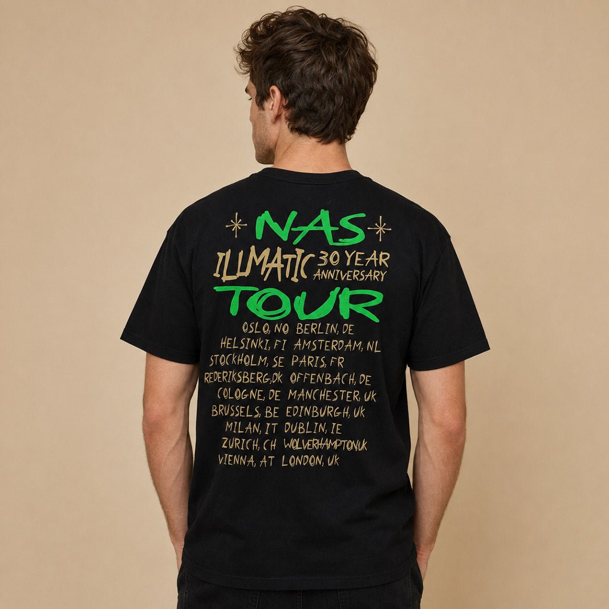 Nas Illmatic 30th Anniversary Tour 2024 T-Shirt XL Black – product photo 2 | RewearableUK