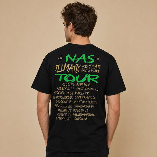 Nas Illmatic 30th Anniversary Tour 2024 T-Shirt XL Black – product photo 2 | RewearableUK