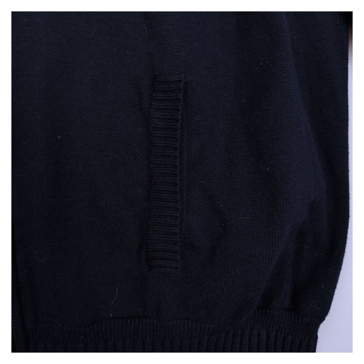Nautica Men's Jumper L Navy Embroidered Logo Cotton Blend Full Zip – product photo 3 | RewearableUK