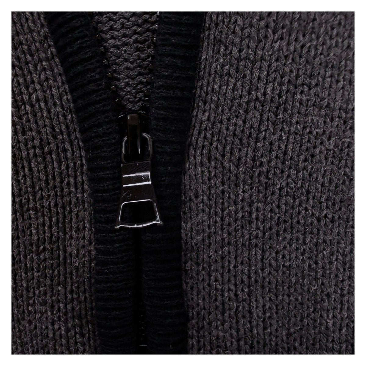 Nautica Men's Jumper M Medium Grey Black Half Zip Cotton Knit – product photo 4 | RewearableUK