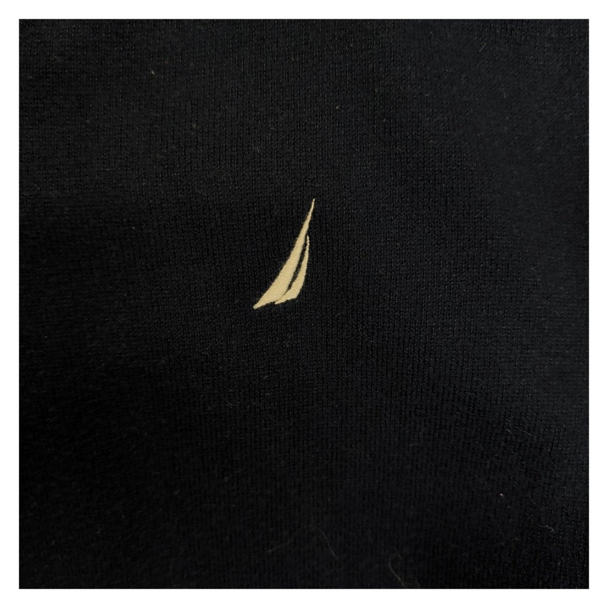 Nautica Men's Jumper Medium Navy V-Neck Embroidered Logo 60% Cotton 40% Poly – product photo 8 | RewearableUK