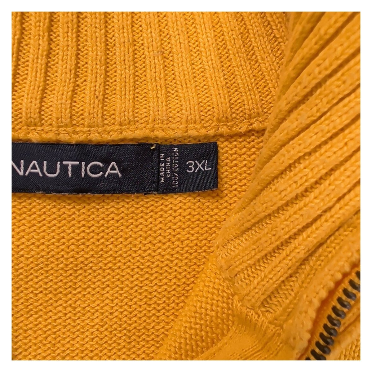 Nautica Men's Jumper Regular XXXLYellow Striped 100% Cotton – product photo 8 | RewearableUK
