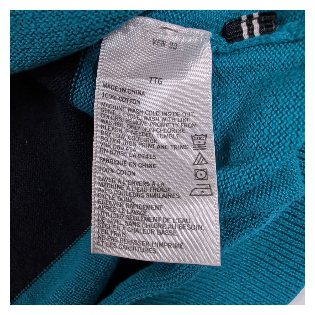 Nautica Men's Jumper XXL Blue Striped 100% Cotton Half Zip Pullover – product photo 6 | RewearableUK