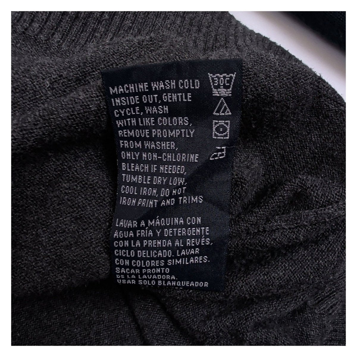 Nautica Men's Jumper XXL Navy Grey Embroidered Striped 100% Cotton – product photo 5 | RewearableUK