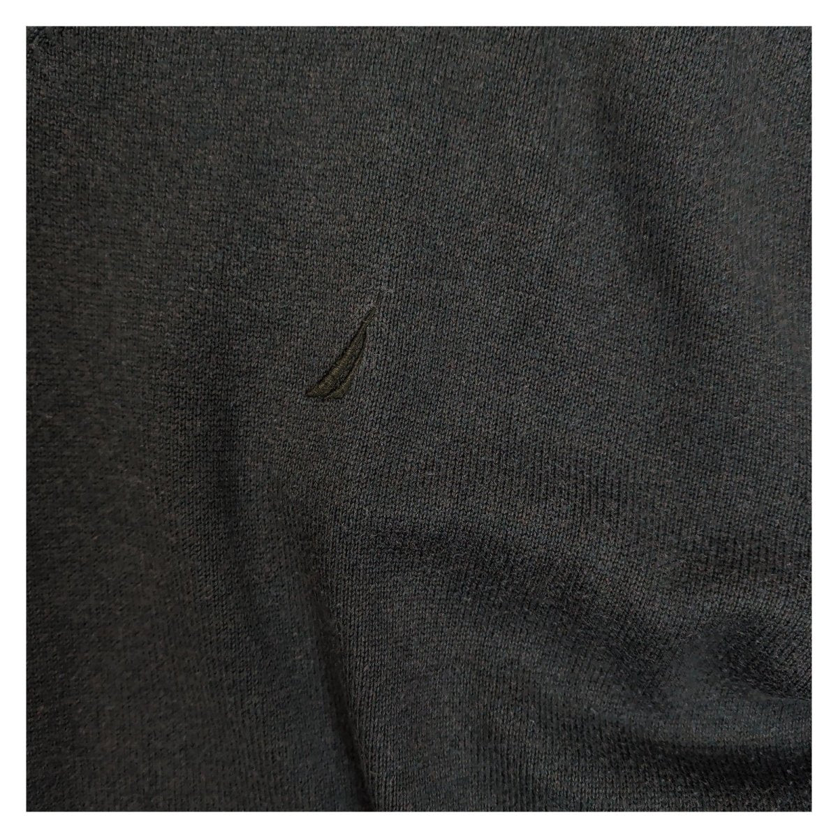 Nautica Men's Jumper XXXL (EU) / XXL (US) Dark Green V-Neck Pima Cotton Blend – product photo 6 | RewearableUK