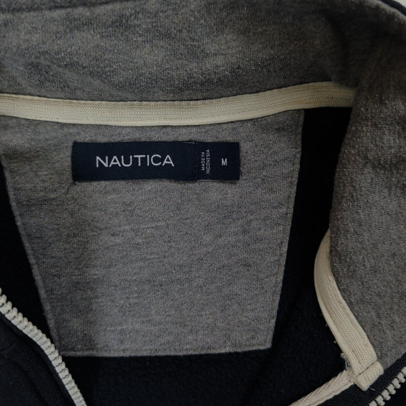 Nautica Men's Quarter Zip Sweatshirt M Black – product photo 6 | RewearableUK