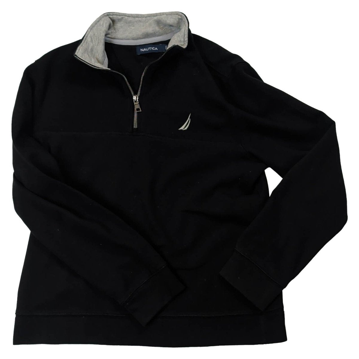 Nautica Men's Quarter Zip Sweatshirt S Black – product photo 1 | RewearableUK