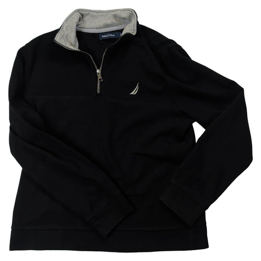Nautica Men's Quarter Zip Sweatshirt S Black – product photo 1 | RewearableUK