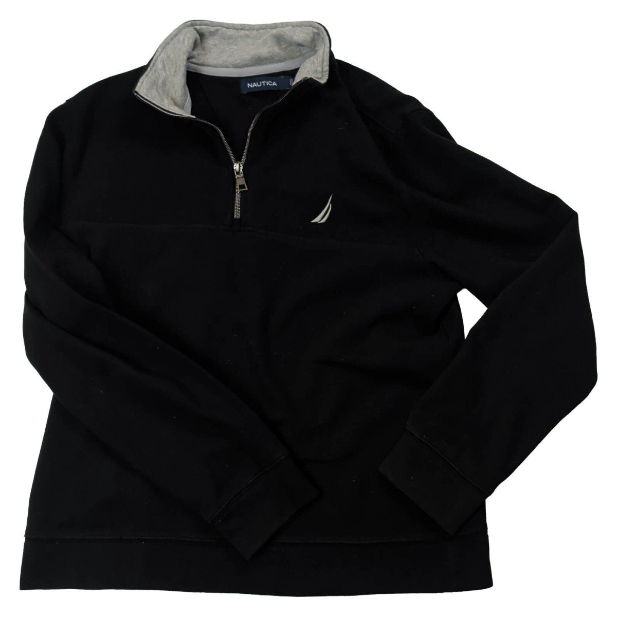 Nautica Men's Quarter Zip Sweatshirt S Black – product photo 2 | RewearableUK