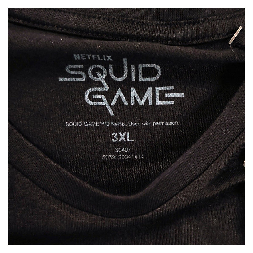 Netflix Squid Game T-Shirt 3XL Black Korean Logo Graphic Tee Official New – T-Shirt product photo 9 | RewearableUK