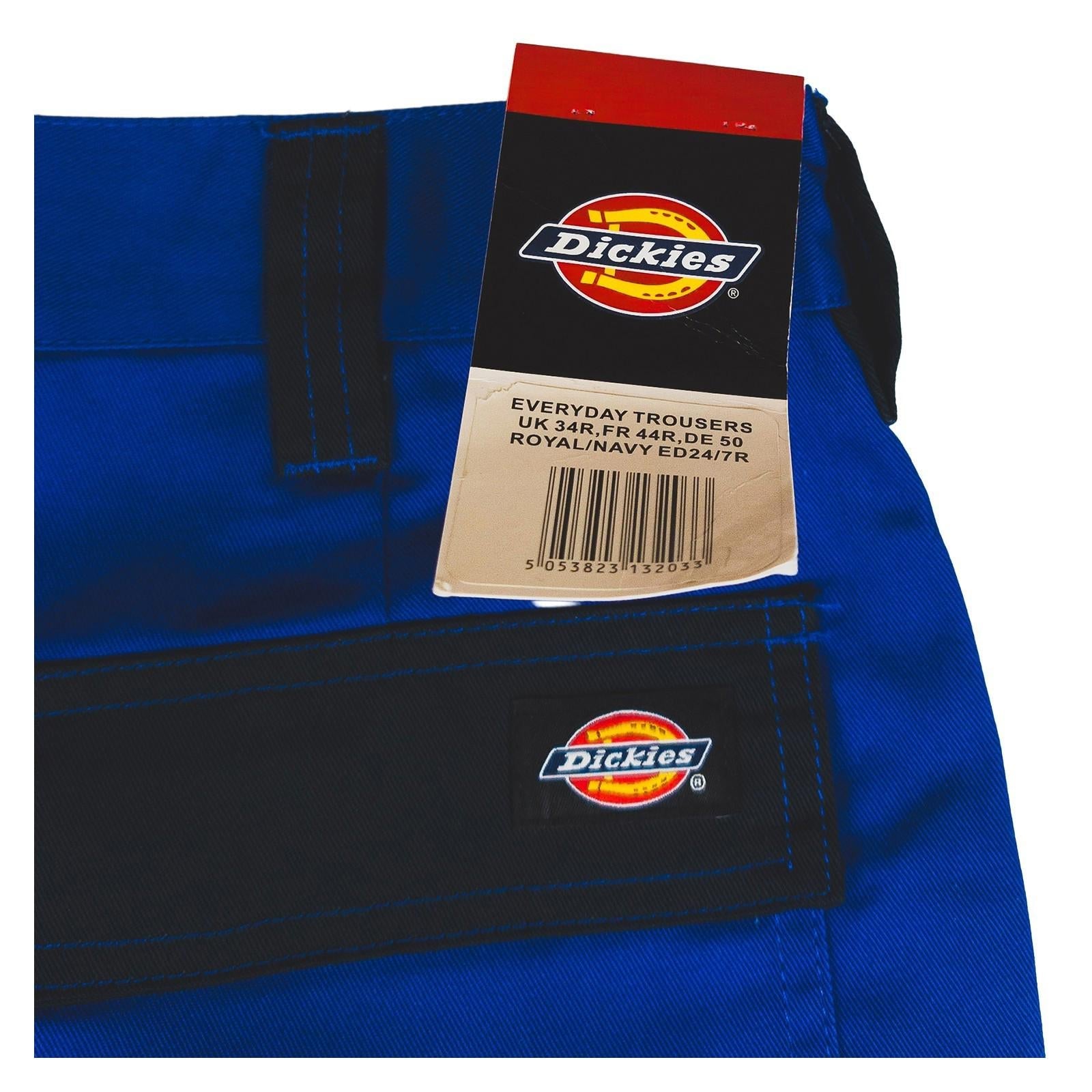 New Dickies Everyday Two - Tone Work Trousers Blue 34R – Men’s Cargo Pants by Dickies – | RewearableUK