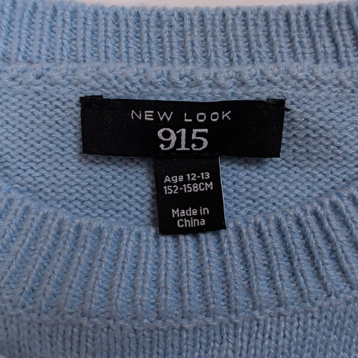 New Look Girls Christmas Jumper Age 12-13 Light Blue Santa – product photo 8 | RewearableUK