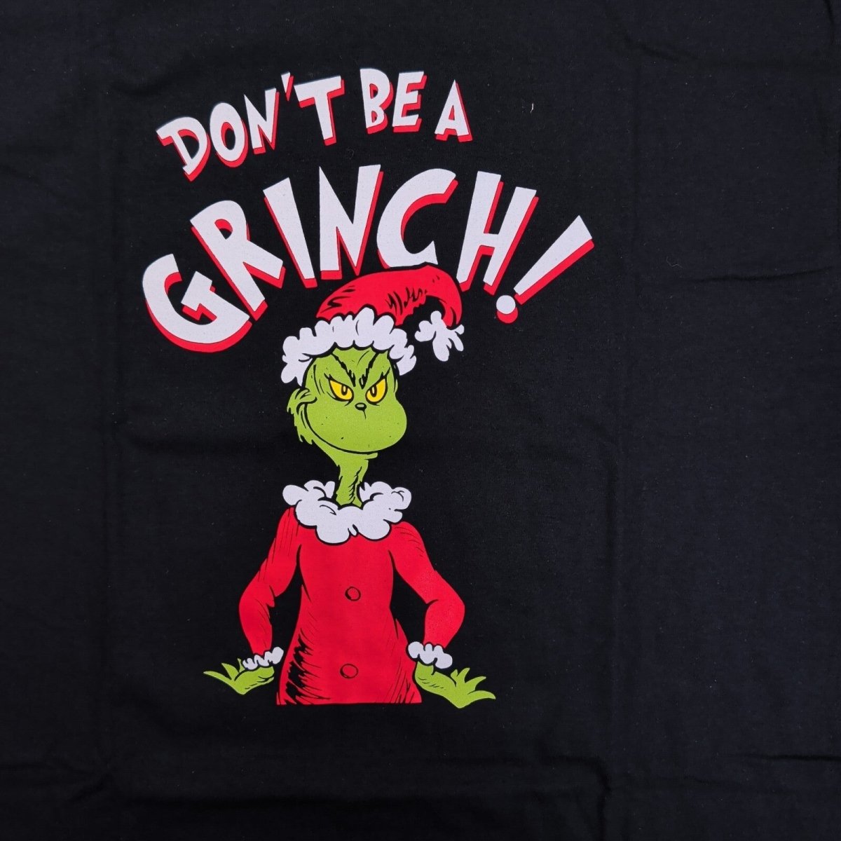 New Look Men's Black Grinch Graphic T-Shirt Medium Cotton – product photo 2 | RewearableUK